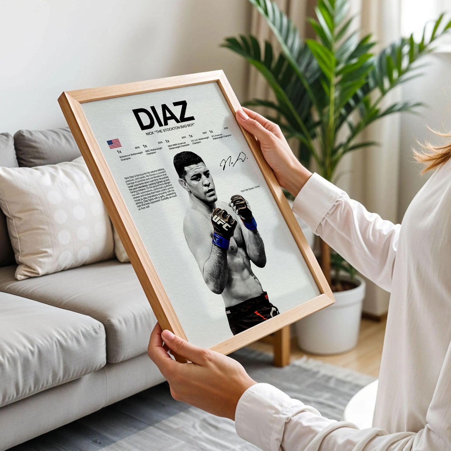 Nate Diaz UFC Poster
