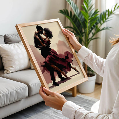 Black Couple Love Art