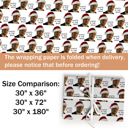 What's In the Box Wrapping Paper Sheet