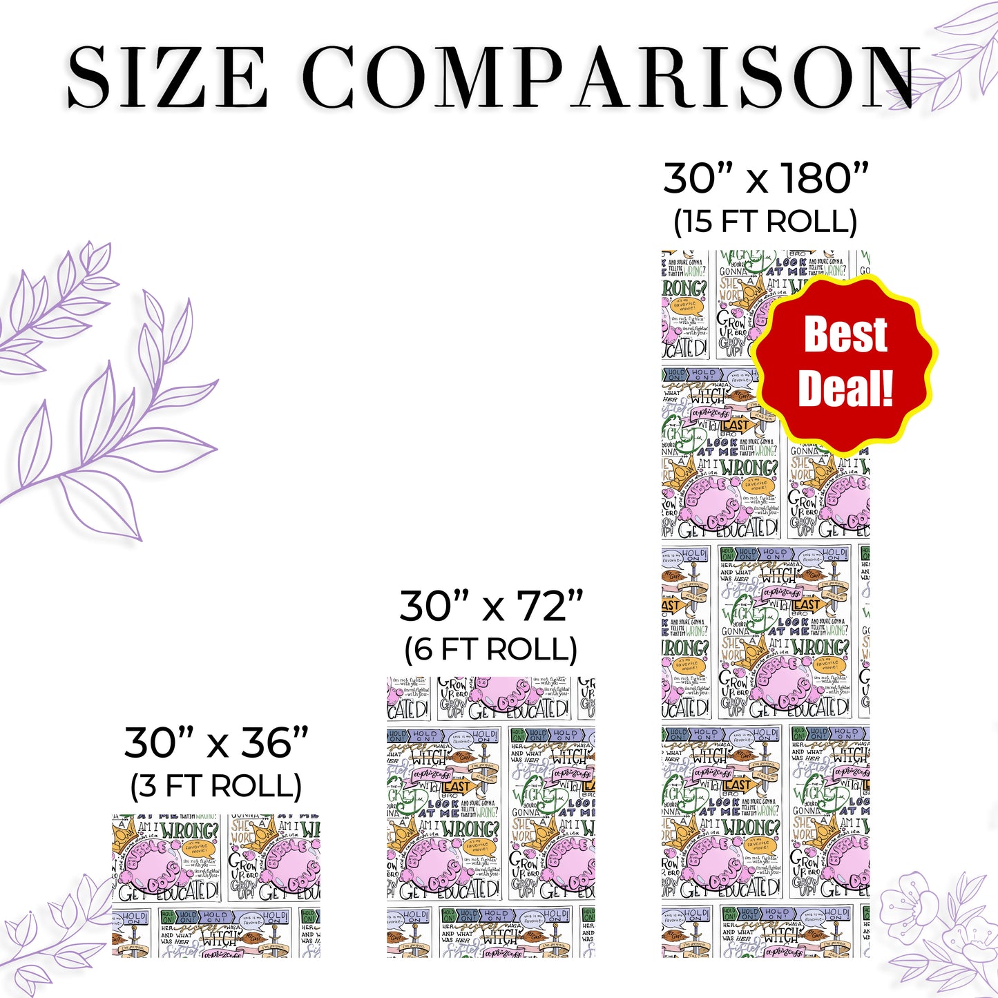 Wizard School Wrapping Paper Shiz Gift Decor