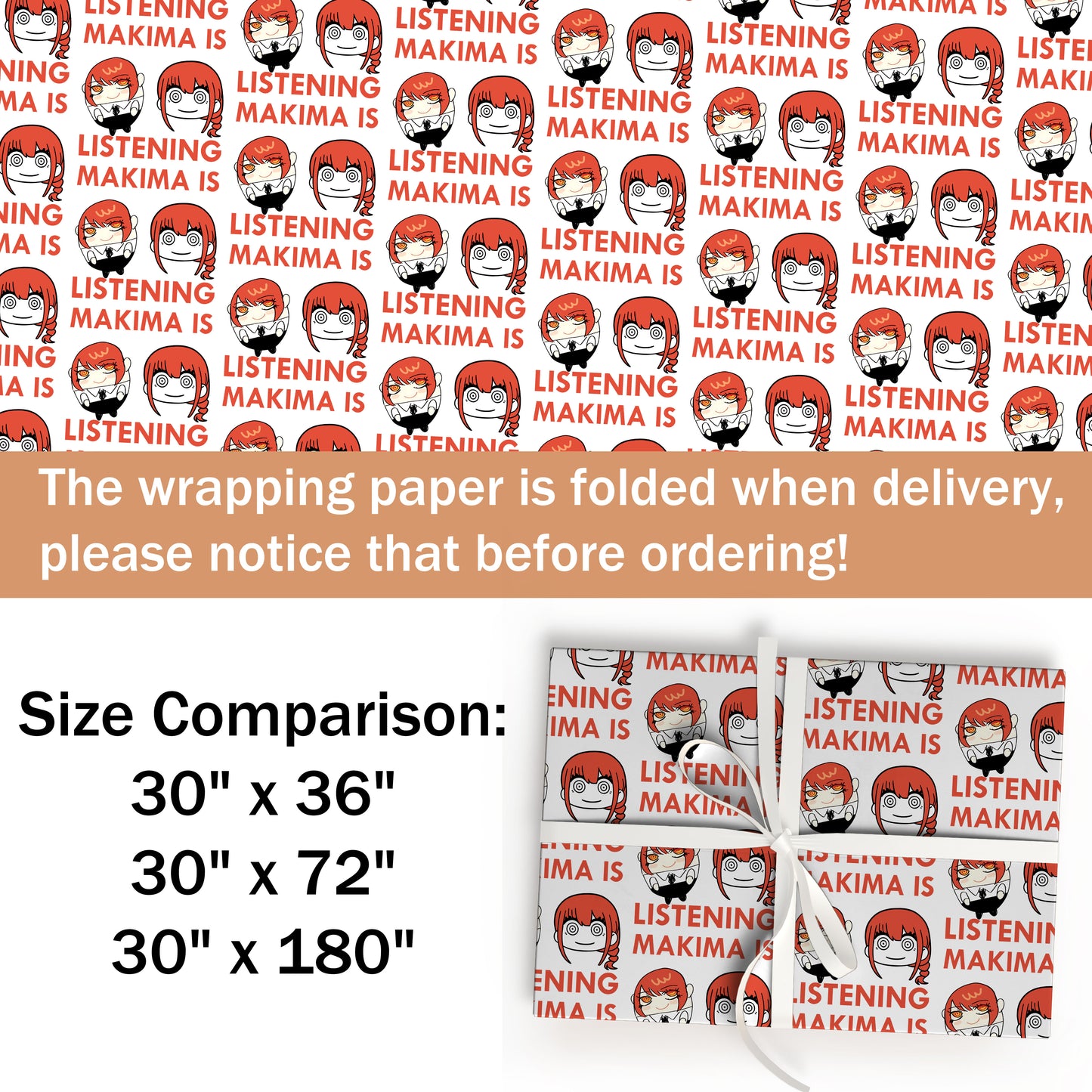 Chainsaw Man Makima Wrapping Paper