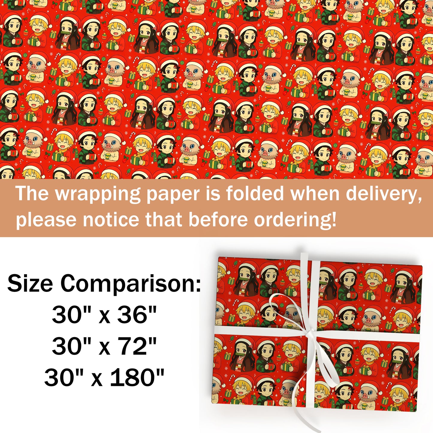 Kimetsu no Yaiba Wrapping Paper Roll
