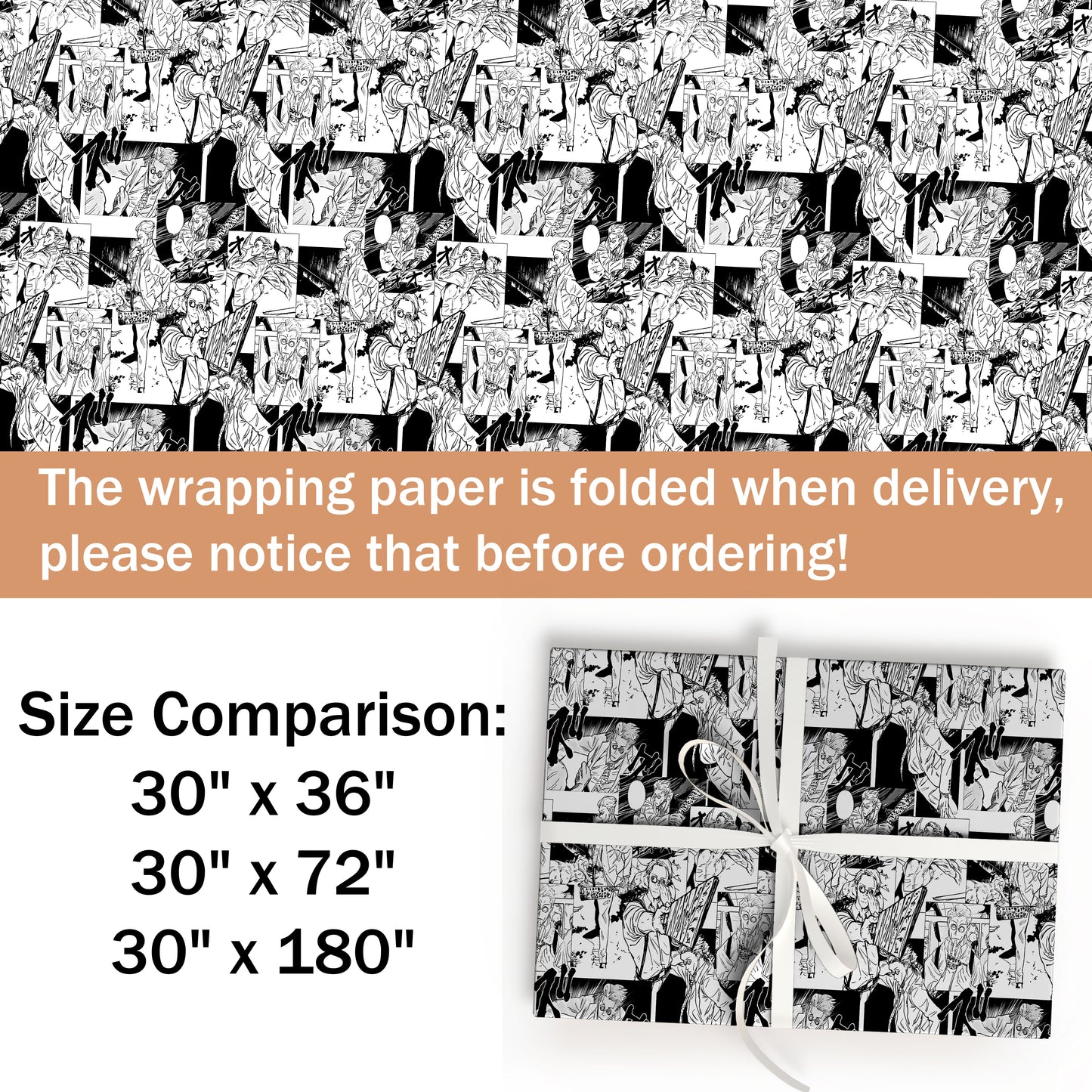 Chainsaw Man Wrapping Paper Sheet