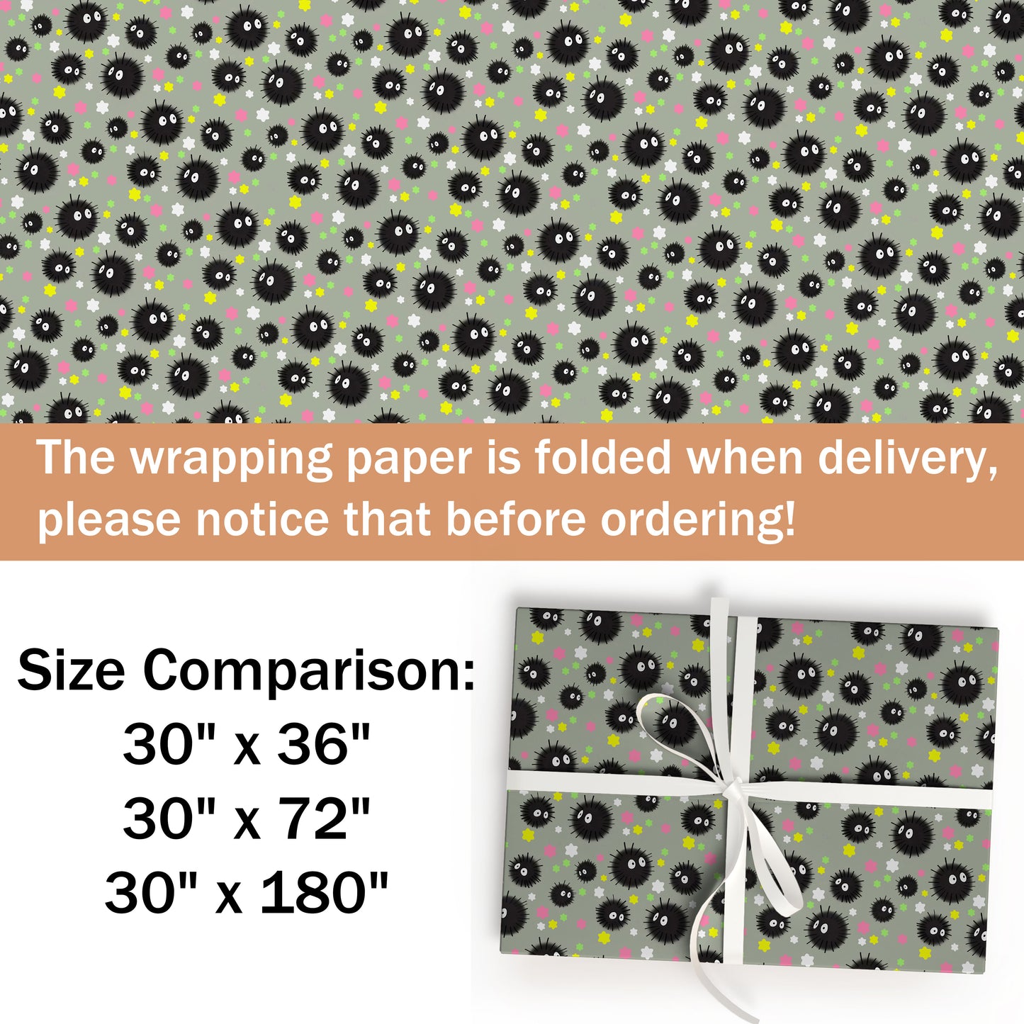 Soot Sprites Wrapping Papper