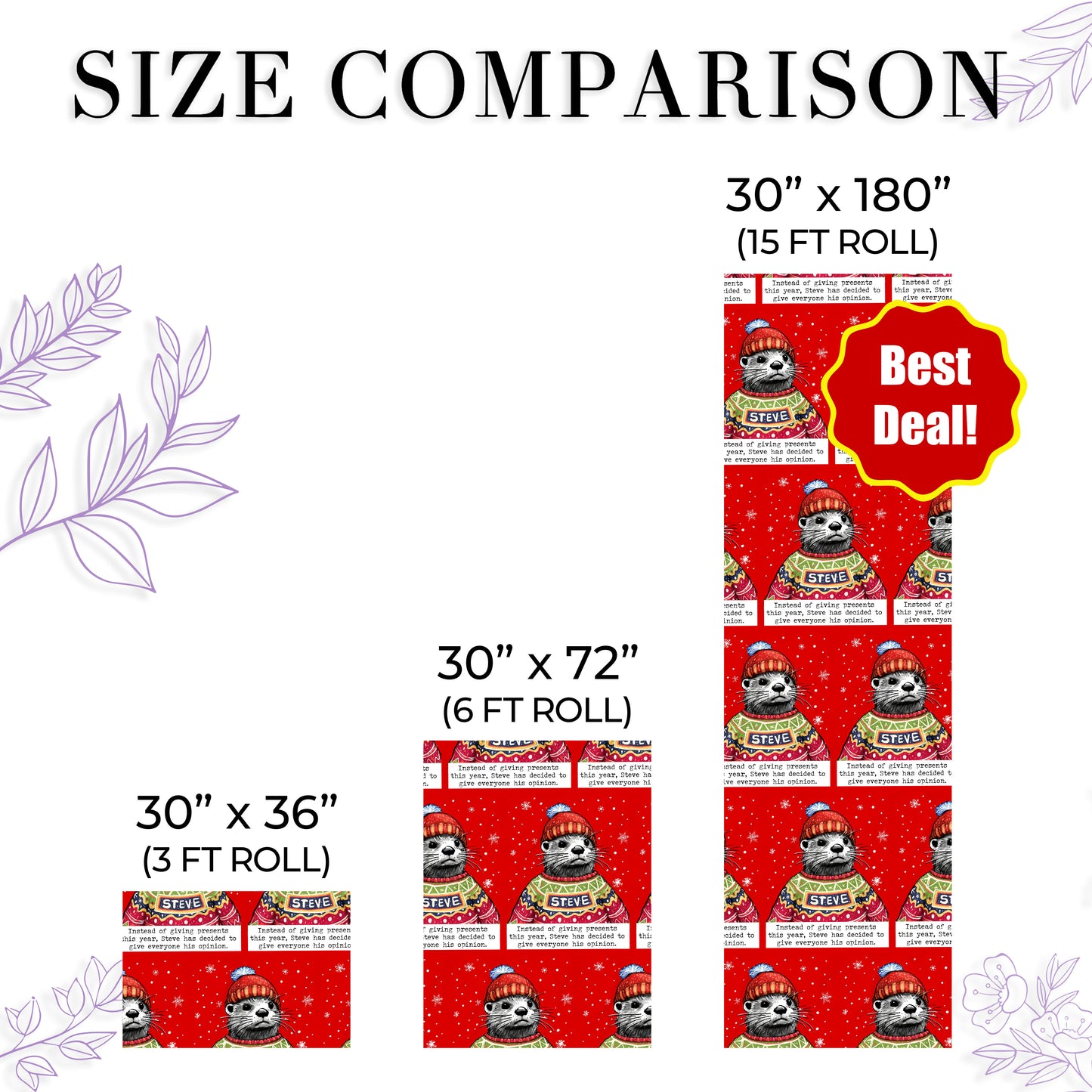 Showgirl Era Otter Wrapping Paper Retro Animal Paper