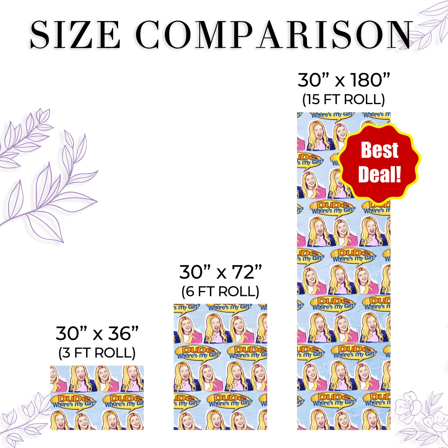 White Chicks Meme Wrapping Sheet Comedy Gift Wrap