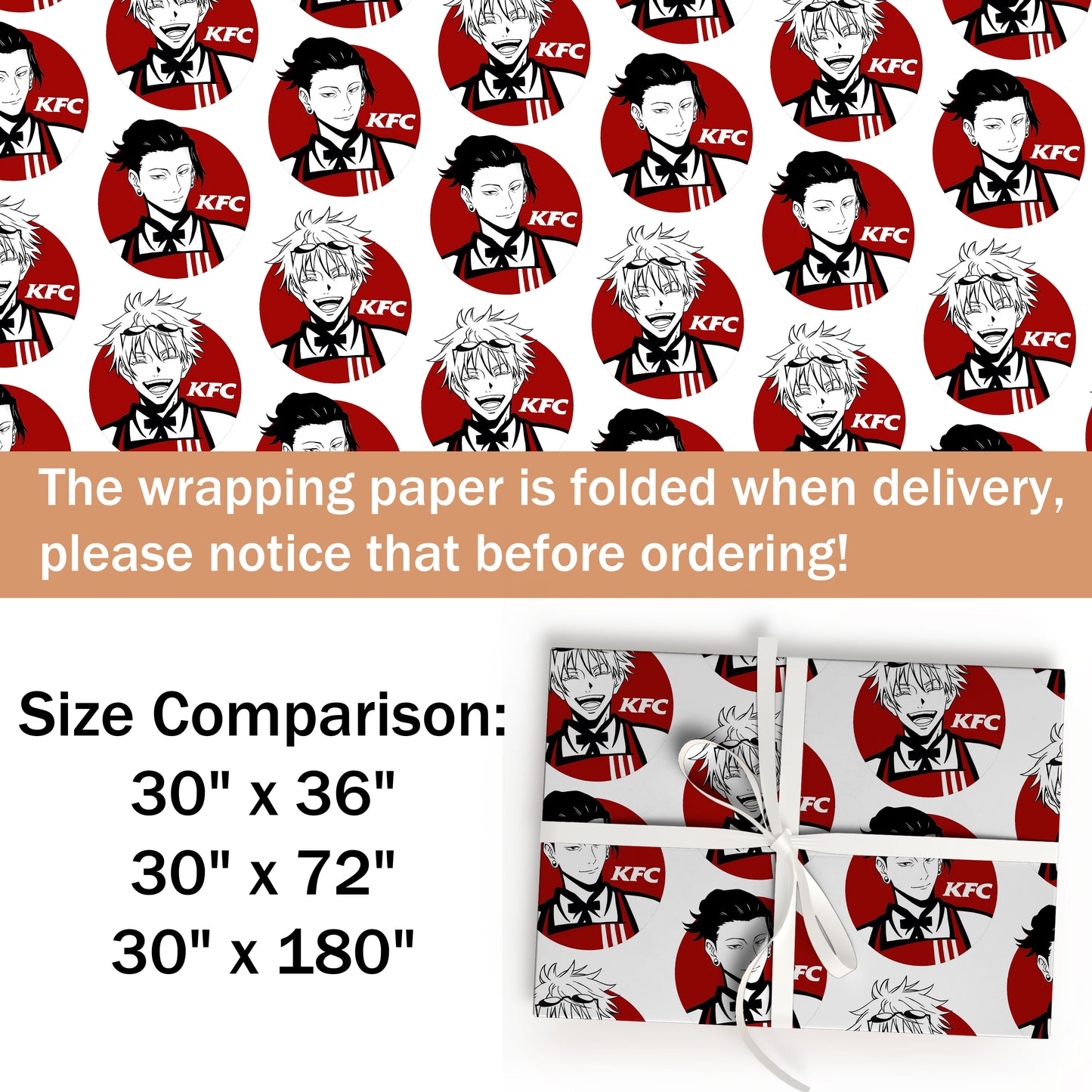 Jujutsu Kaisen KFC Wrapping Paper