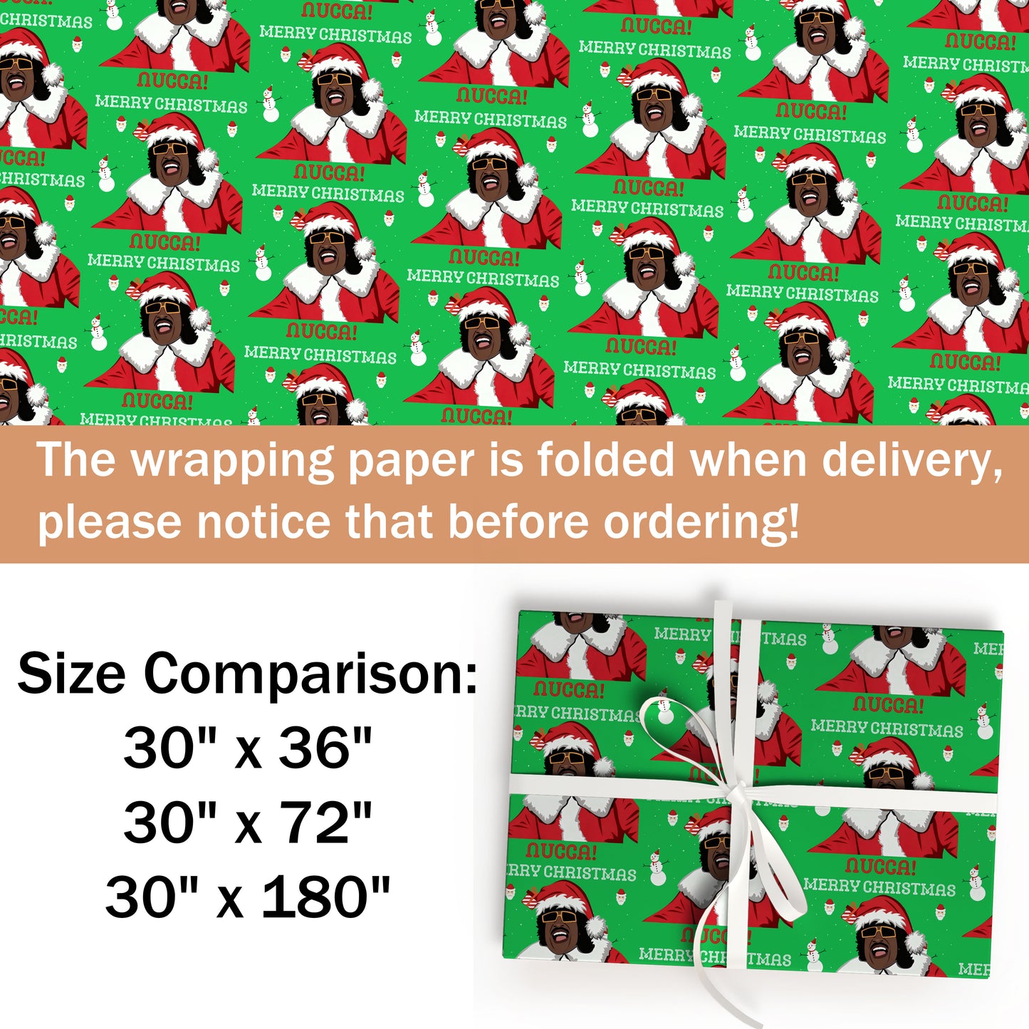 Nucca Merry Christmas Wrapping Paper