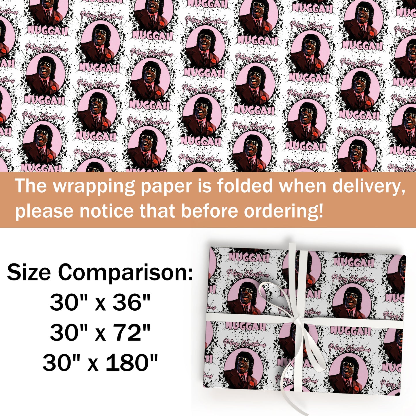 Nuggah Merry Christmas Wrapping Paper