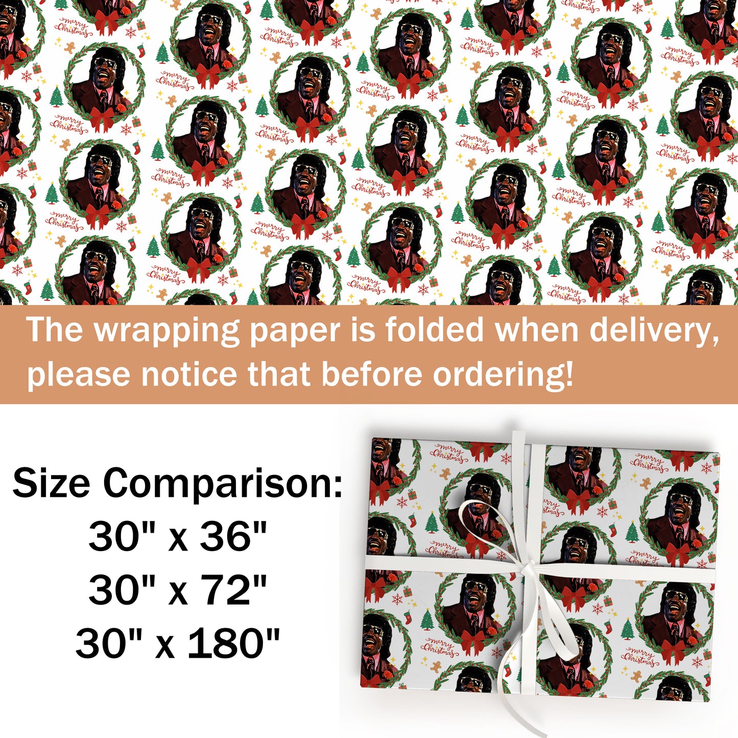 Nyukka Merry Christmas Wrapping Paper Sheets