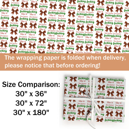 Funny Bow Wrapping Paper