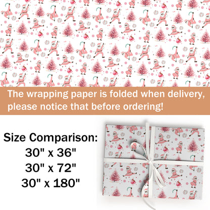 Naughty Santa Funny Gift Wrap Roll