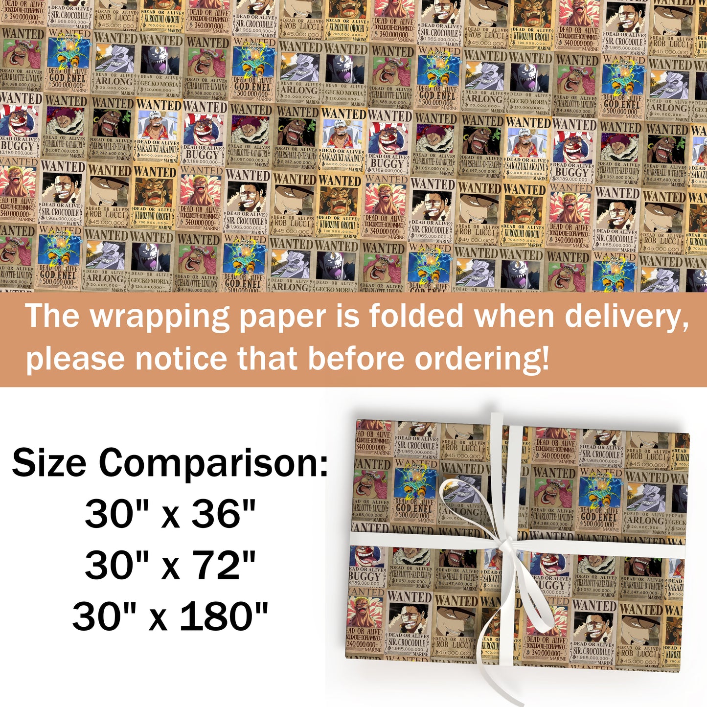 One Piece Wrapping Paper