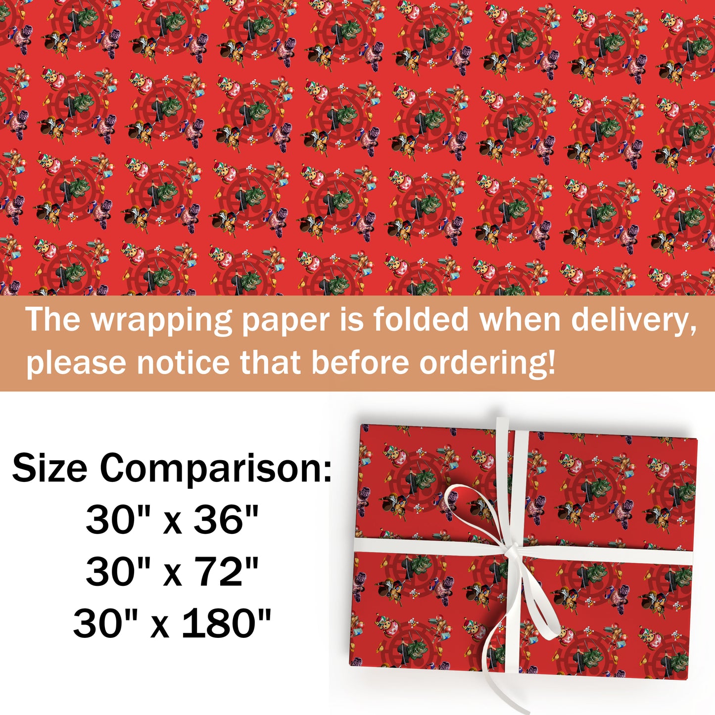 One Piece Christmas Wrapping Paper