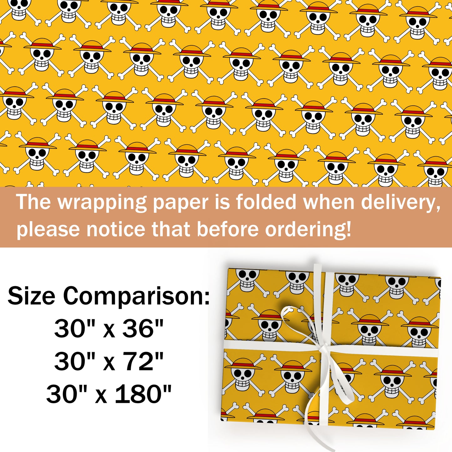 One Piece Wrapping Paper Birthday Gift