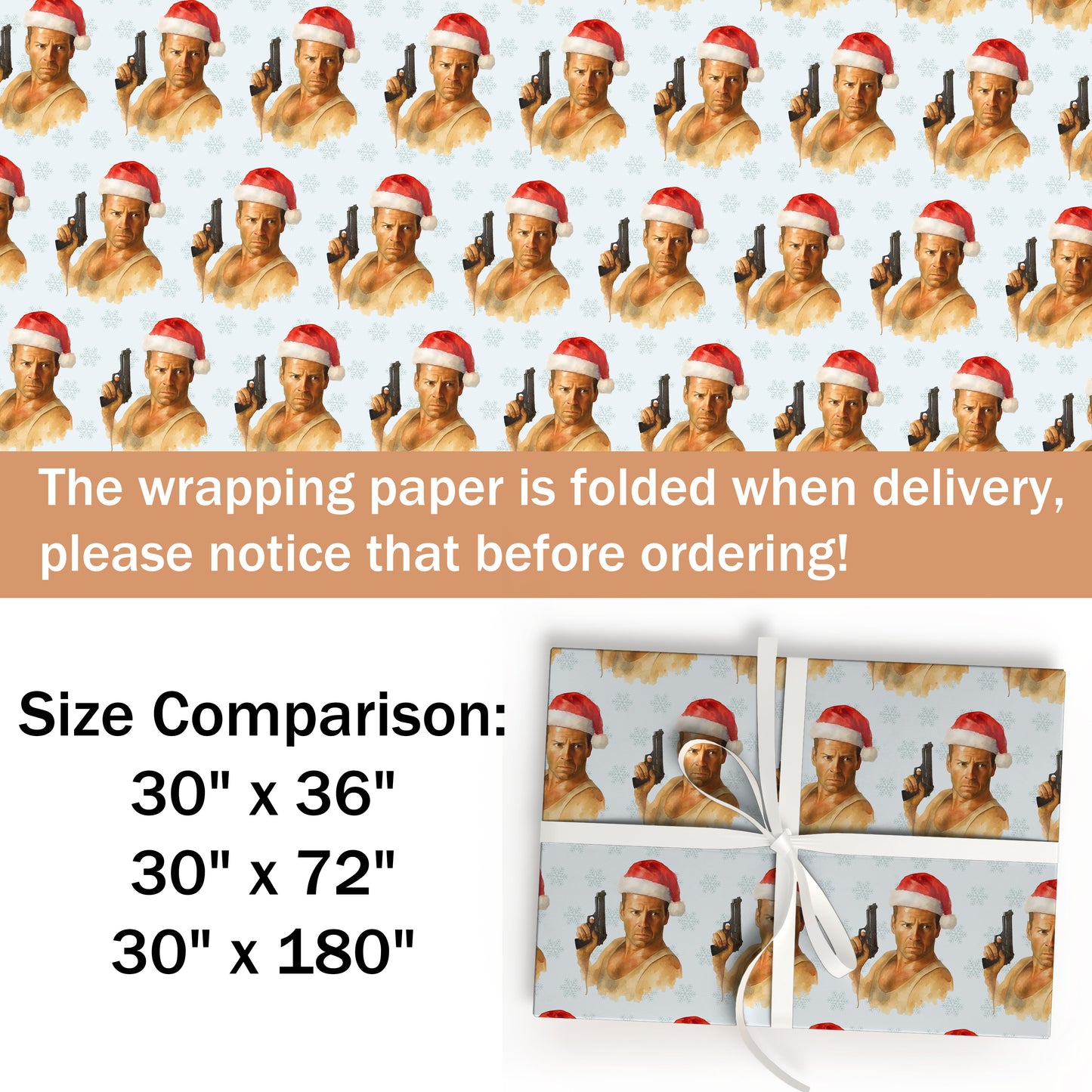 Yippee-ki-yay? ?Die Hard Christmas Wrapping Paper Roll