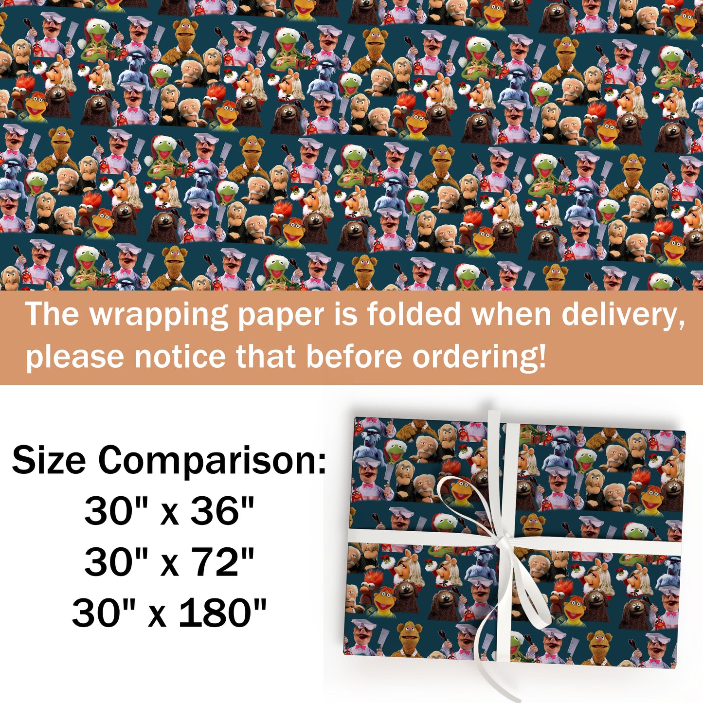 The Muppets Christmas Wrapping Paper Gifts