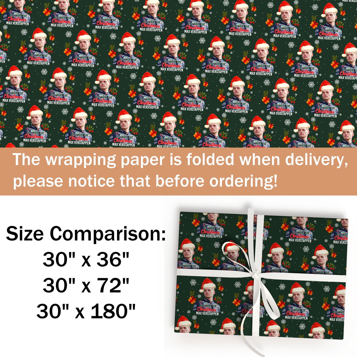 Max Verstappen Wrapping Paper