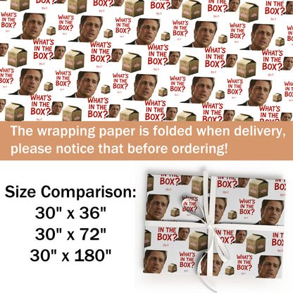 What's In the Box Wrapping Paper Christmas Gift