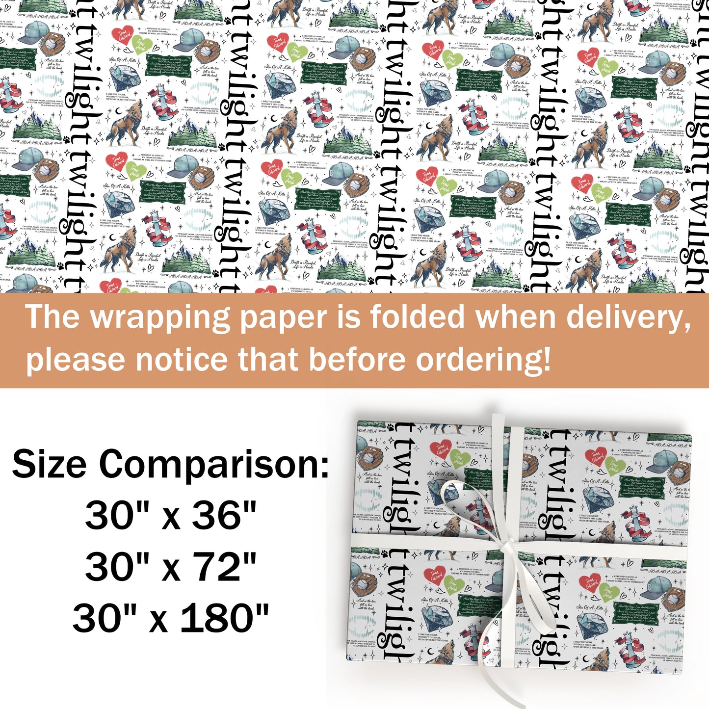 Twilight Wrapping Paper True Saga Fans