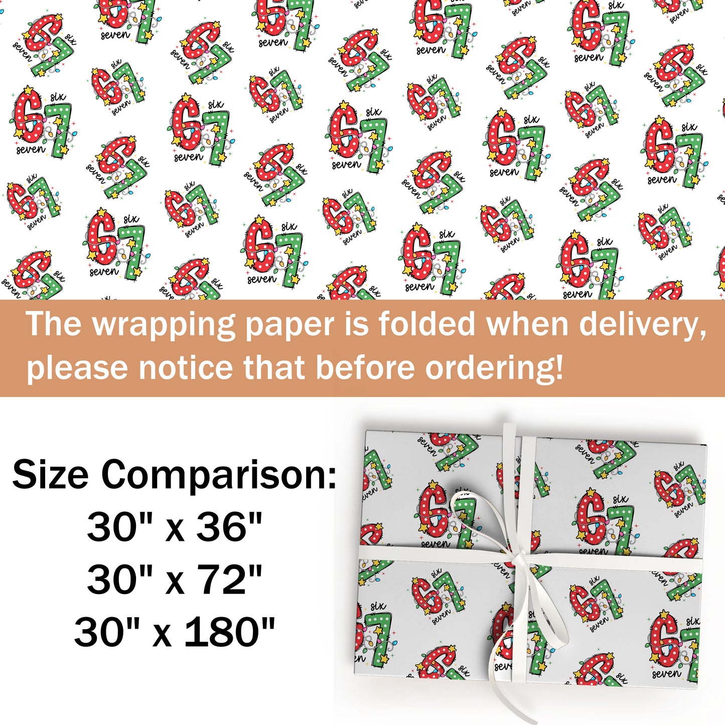 Funny Meme 67 Trend Gift Wrap