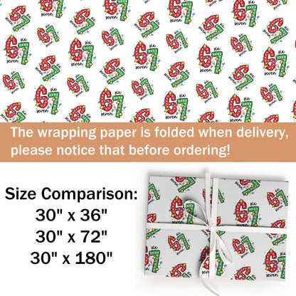 Funny Meme 67 Trend Gift Wrap