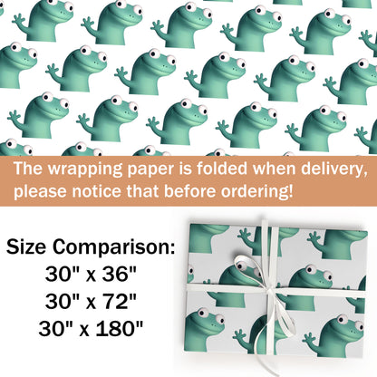 Lizard Meme Gift Wrap Funny Holiday Presents