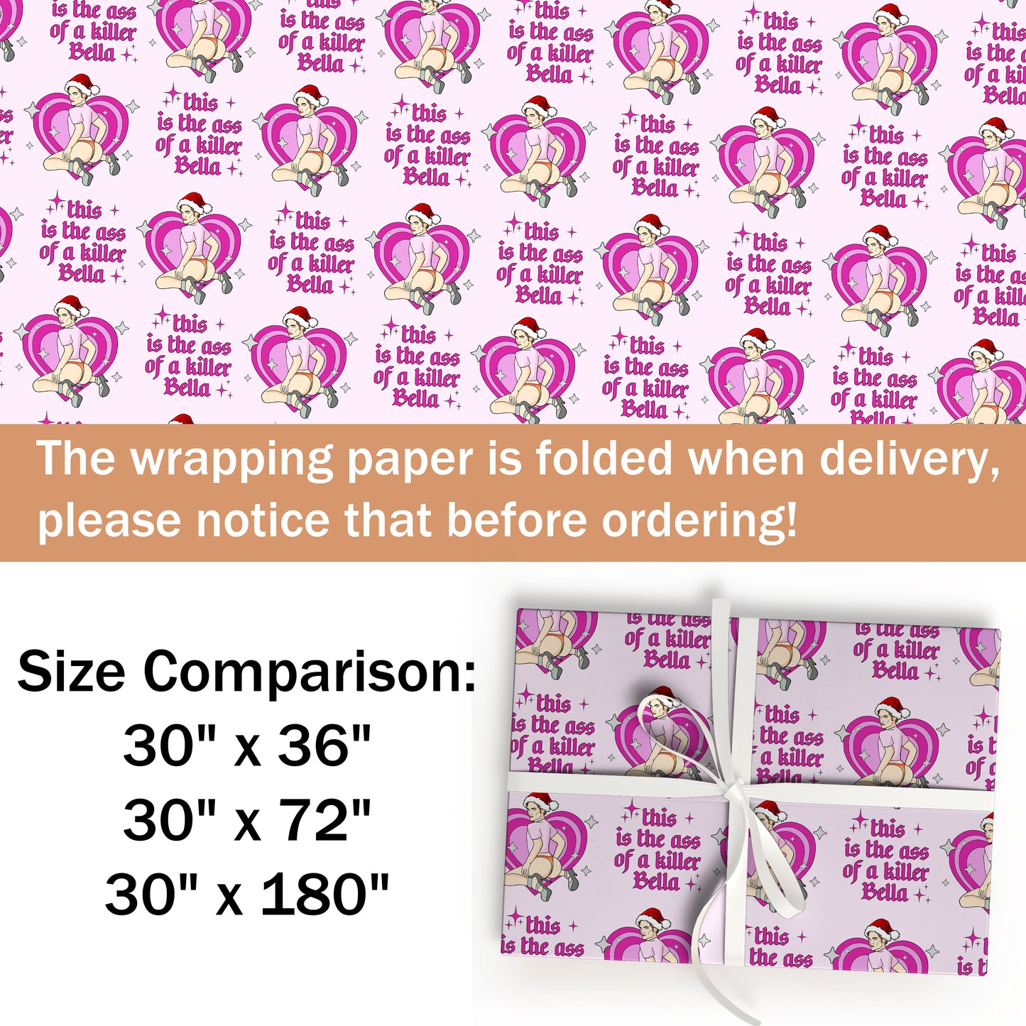 Edward Cullen Pink Wrapping Paper
