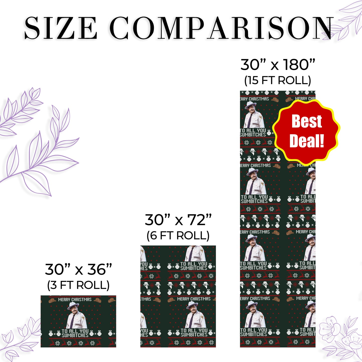 Buford T Justice Wrapping Paper