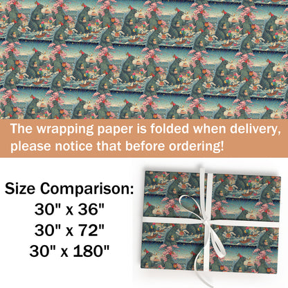 Godzilla Birthday Wrapping Paper
