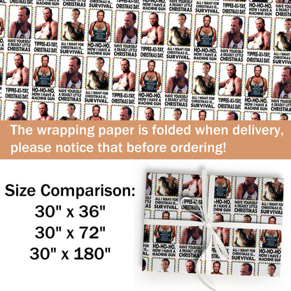 Die Hard Wrapping Paper Christms Gift
