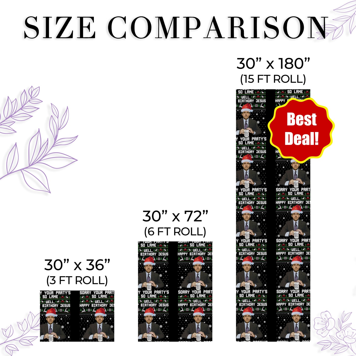 Michael Scott Sitcom Movie Matte Gift Wrapping Paper