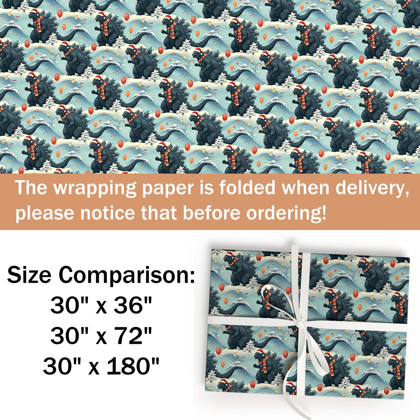 Godzilla Wrapping Paper