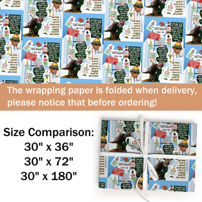 ELF Wrapping Paper Sheet