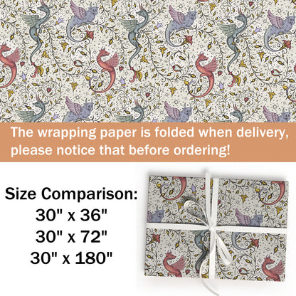Dragon Christmas Wrapping Paper