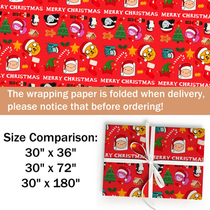 Adventure Time Wrapping Paper Sheet