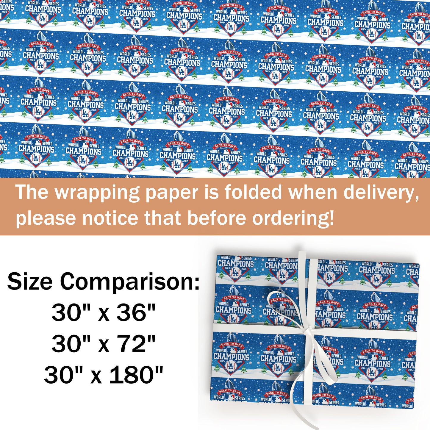 LA Christmas Wrapping Paper