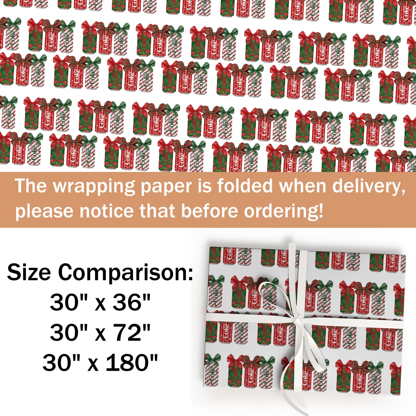 Coke Wrapping Paper Birthday Gift