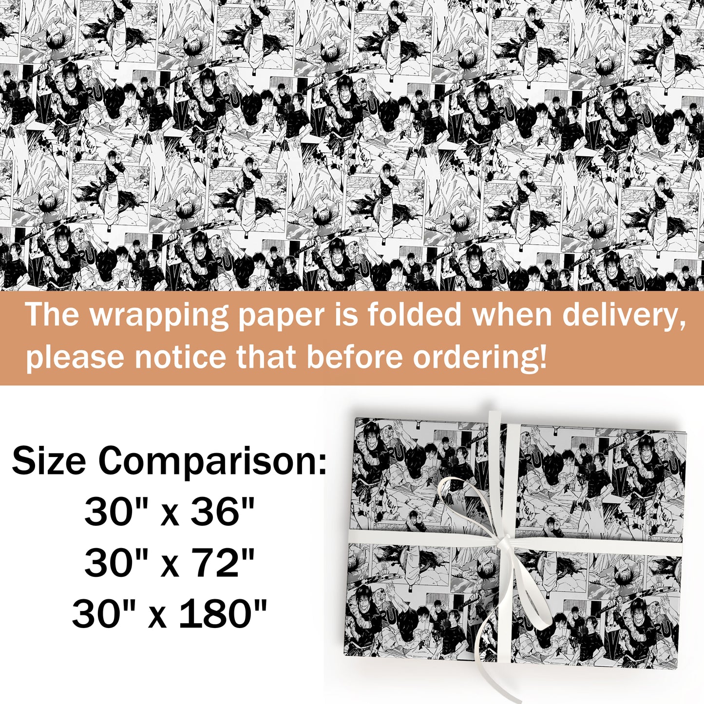 Amine Jujutsu Kaisen Gift Wrap