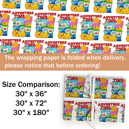 Adventure Time Wrapping Paper Gifts