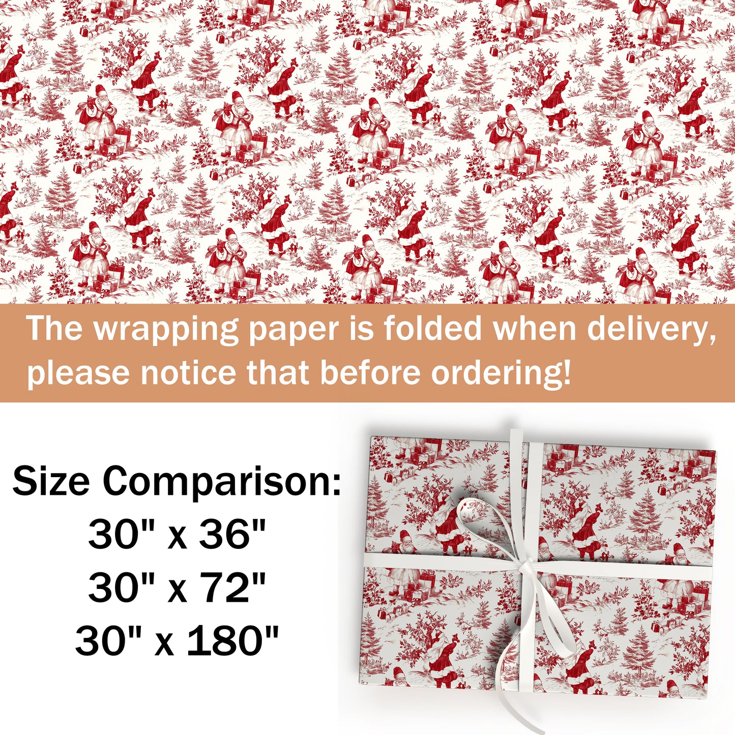 Christmas Santa Classic Wrapping Paper