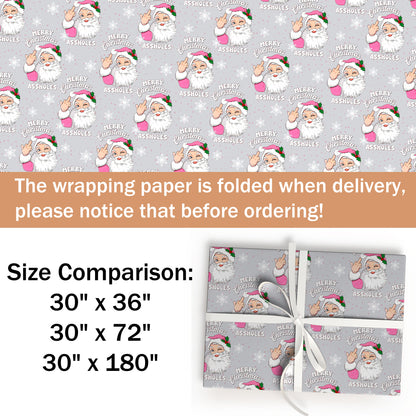 Santa Adult Christmas Wrapping Paper Roll