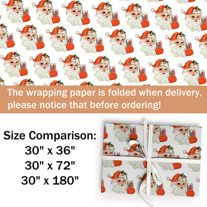 Diet Coke Santa Wrapping Paper