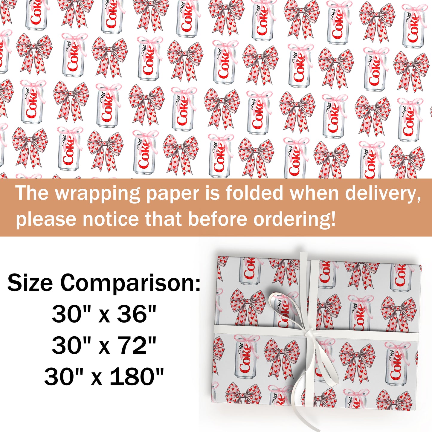Diet Coke Wrapping Paper Christmas Gift