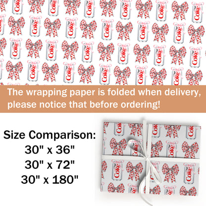 Diet Coke Wrapping Paper Christmas Gift