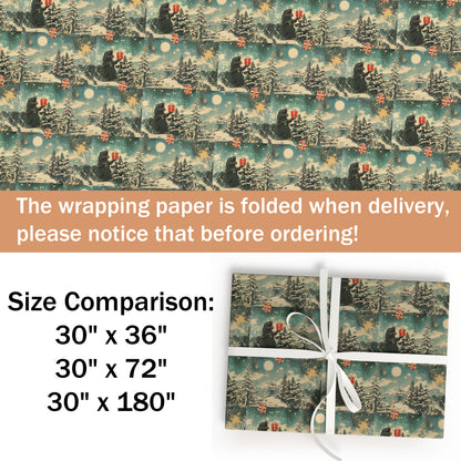 Godzilla Christmas Wrapping Paper Rolls