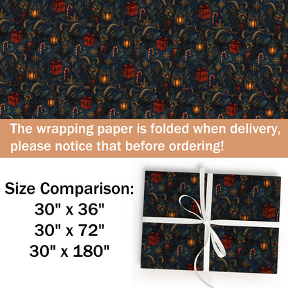 Gothic Krampus Christmas Wrapping Paper