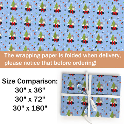 Christmas Totoro Wrapping Paper