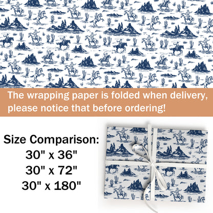 Cowboy Christmas Wrapping Paper