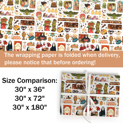 Spirited Away Wrapping Papper Roll